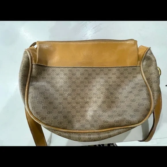 Gucci Vintage 80’s camel cross body handbag - Picture 3 of 8